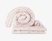 סט מצעים לעריסה- ורוד בהיר מודפס OS