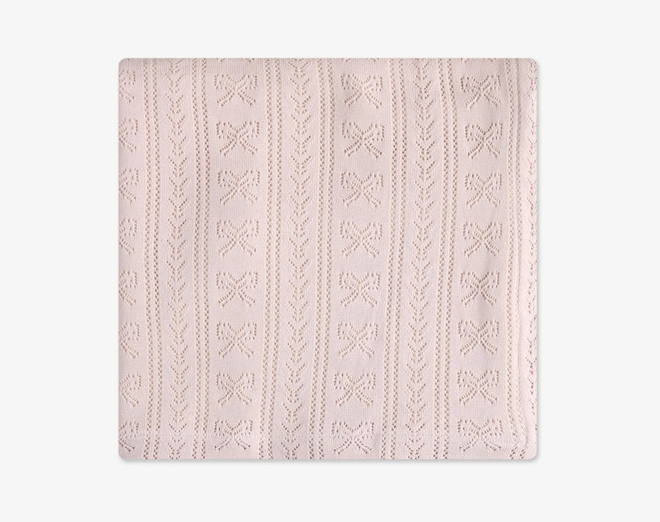 שמיכת סריג פויינטל עם פרווה