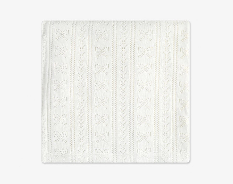 שמיכת סריג פויינטל עם פרווה