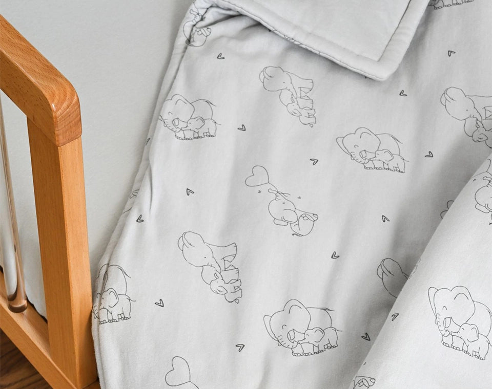 סט מצעים למיטת תינוק Elephant