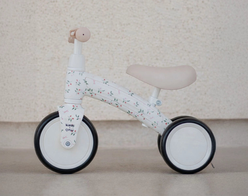 אופני איזון RETRO BIKES שמנת מודפס