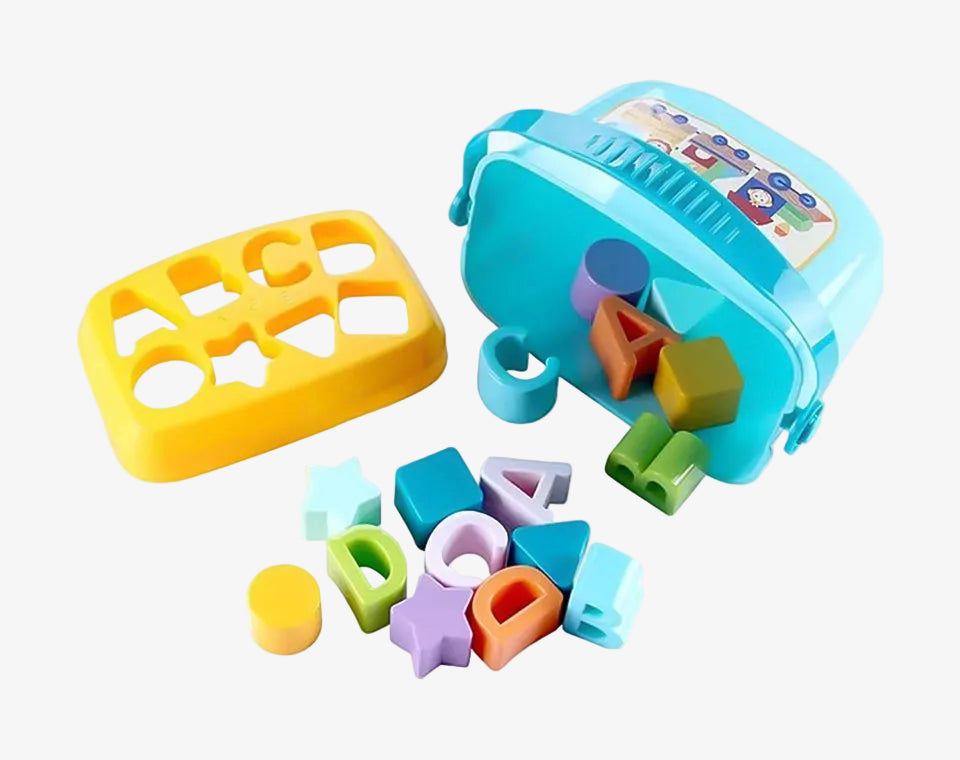 דלי מיון צורות וקוביות לתינוק