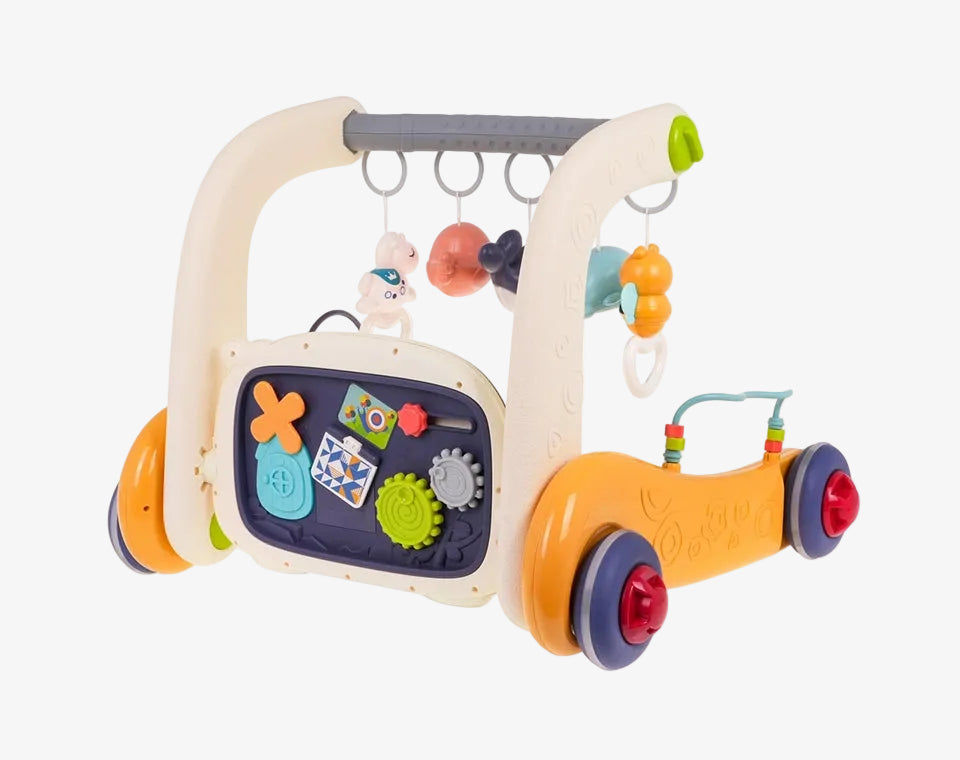 הליכון ואוניברסיטה משולב 3 ב־1 צהוב
