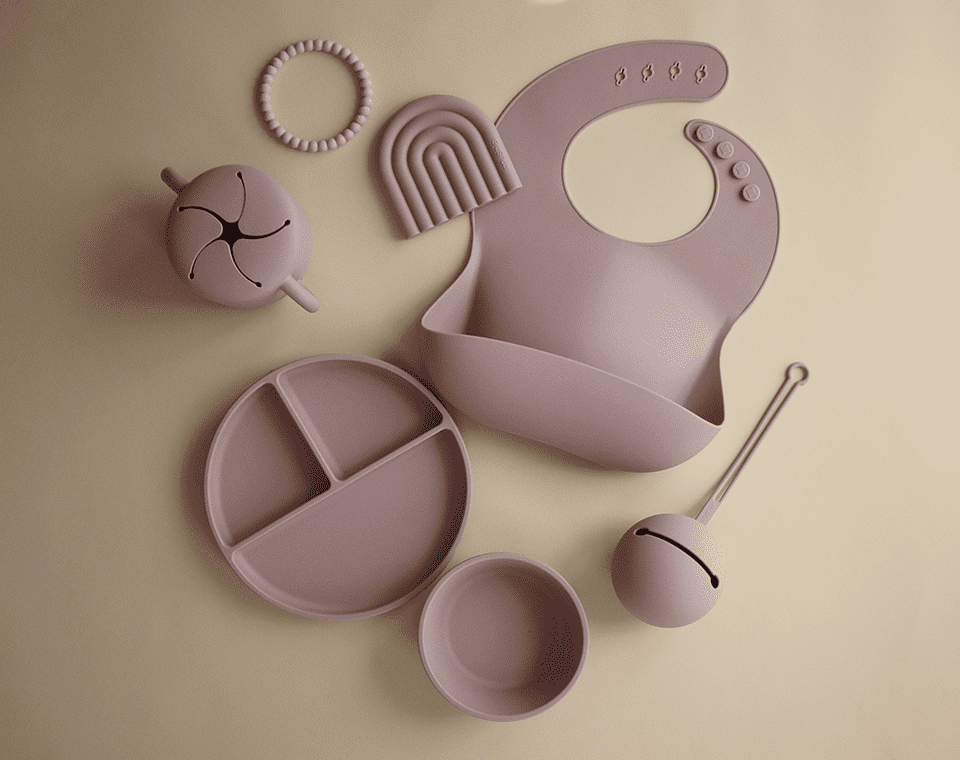 מארז סיליקון למוצץ Soft Lilac