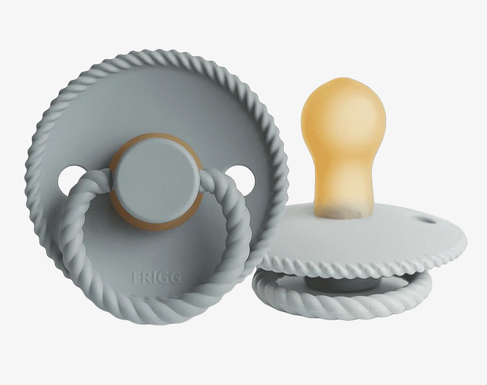 זוג מוצצי גומי ROPE- Gray/ Silver Gray