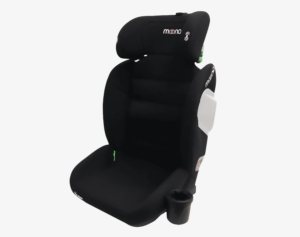 בוסטר גב + הגנות צד + מתקן לכוס R129 I-size - שחור