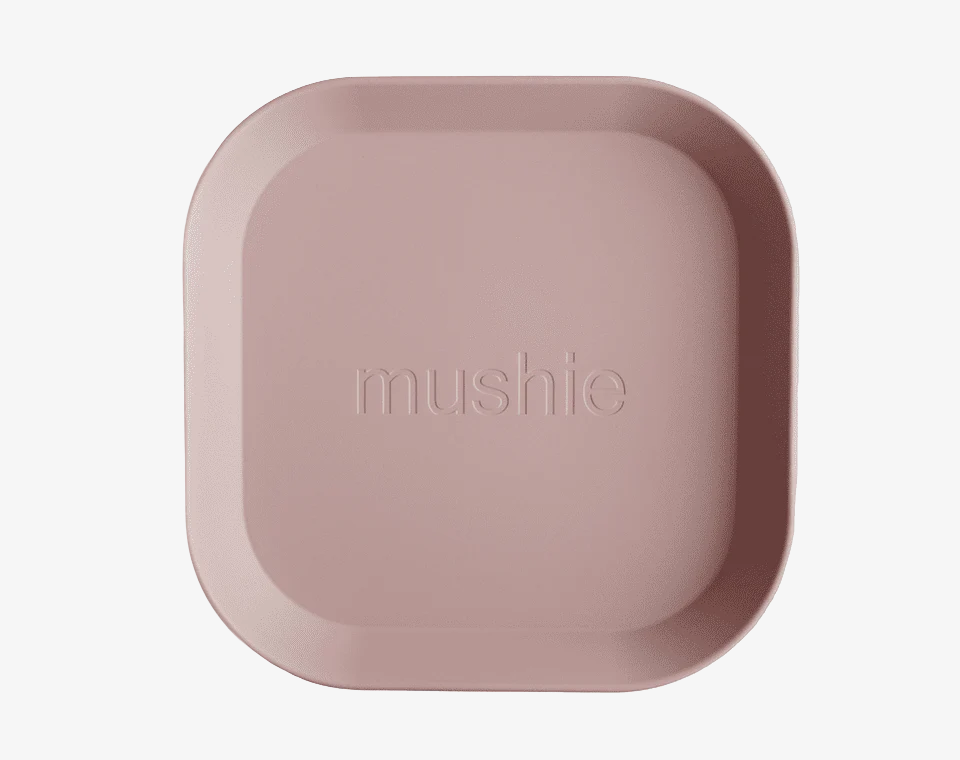 זוג צלחות מרובעות Blush