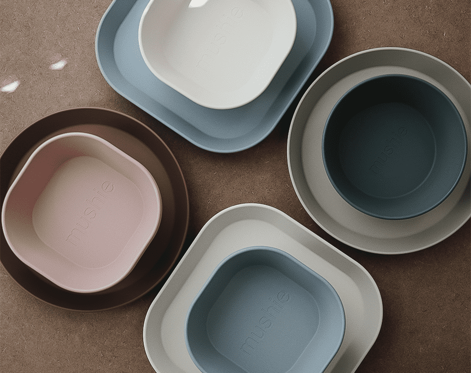 זוג קערות עגולות Smoke