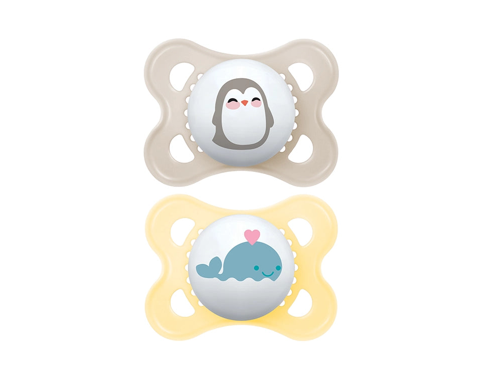 זוג מוצצים 0-6 סיליקון ים MAM ORIGINAL