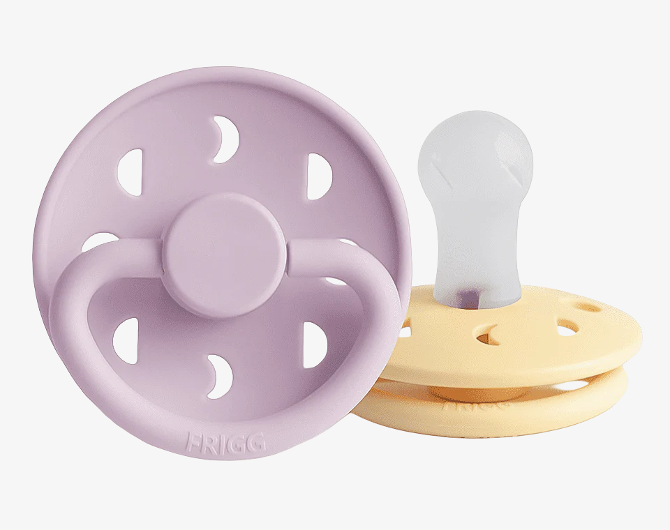 זוג מוצצים MOON- Pale Daffodil/ Soft Lilac