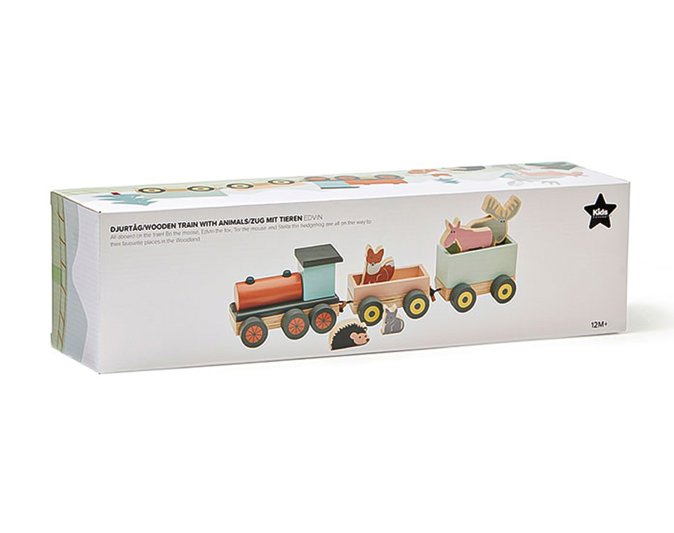 רכבת עץ חיות EDVIN