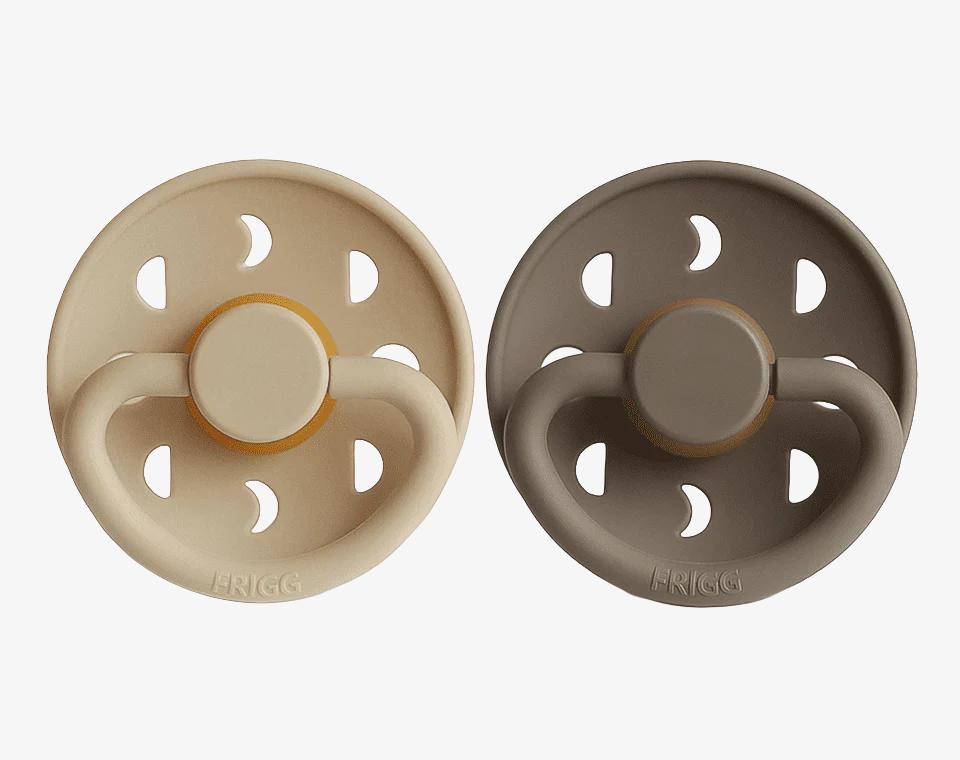 זוג מוצצי גומי MOON- מידה 2 (6-18)