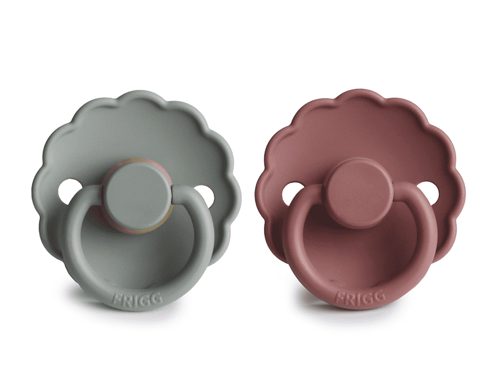 זוג מוצצי גומי DAISY- מידה 2 (6-18)