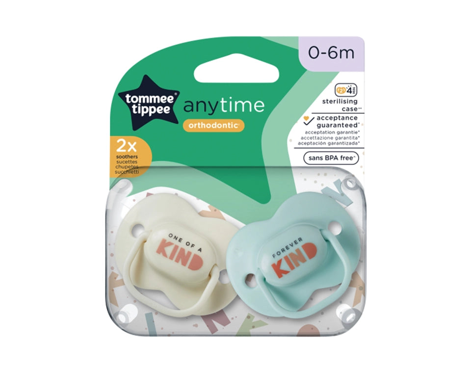 זוג מוצץ יומי 0-6 בנות הכי טבעי (מגיע במגוון דוגמאות)