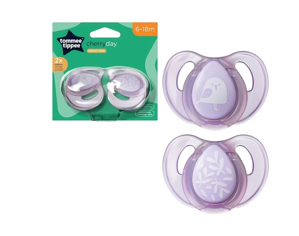 זוג מוצץ לטקס בלון 6 חודש (מגיע במגוון צבעים ודוגמאות)