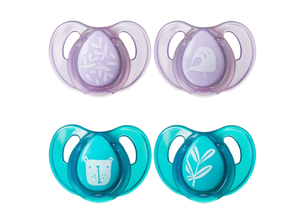 זוג מוצץ לטקס בלון 6 חודש (מגיע במגוון צבעים ודוגמאות)