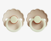 זוג מוצצי גומי DAISY Night- Cream/ Croissant