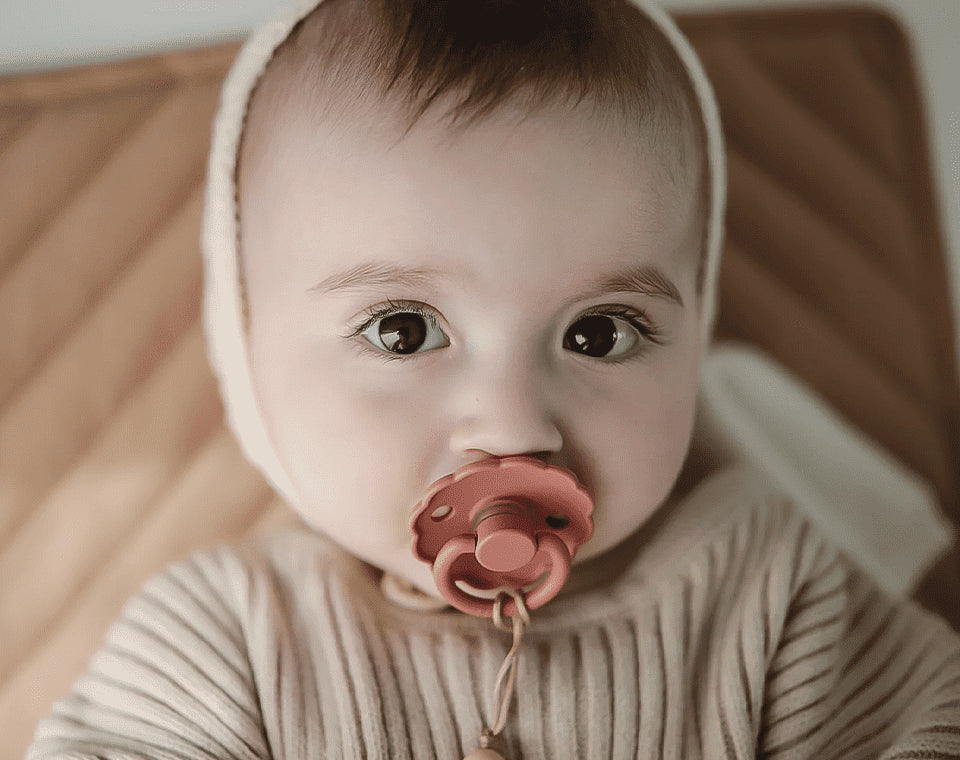זוג מוצצים- DAISY- Rose Gold/Willow Size 1