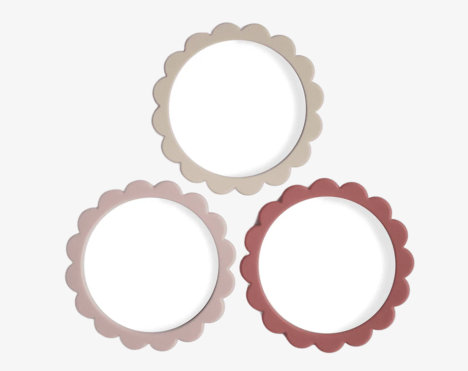 שלישיית צמידי פרח נשכנים Blush/Rose/Shifting Sand