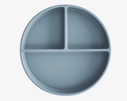 צלחת סיליקון מחולקת Powder Blue