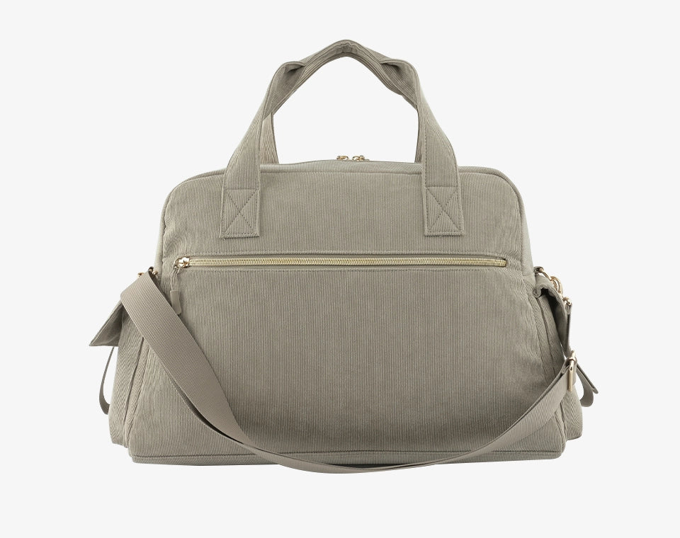 תיק החתלה לונה בז׳ כהה קורדרוי