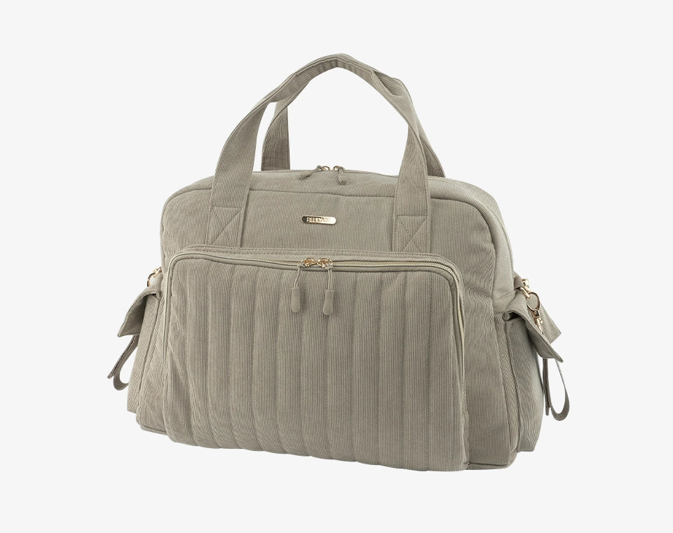 תיק החתלה לונה בז׳ כהה קורדרוי