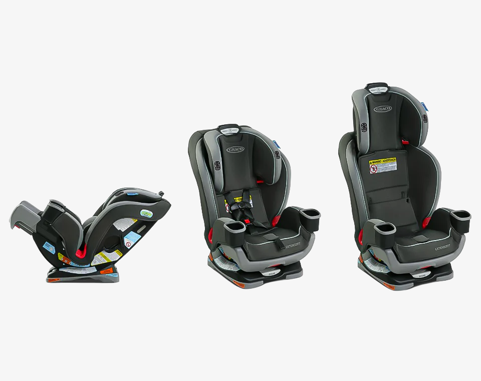 כיסא בטיחות extend2fit צבע שחור אפור HAMILTON