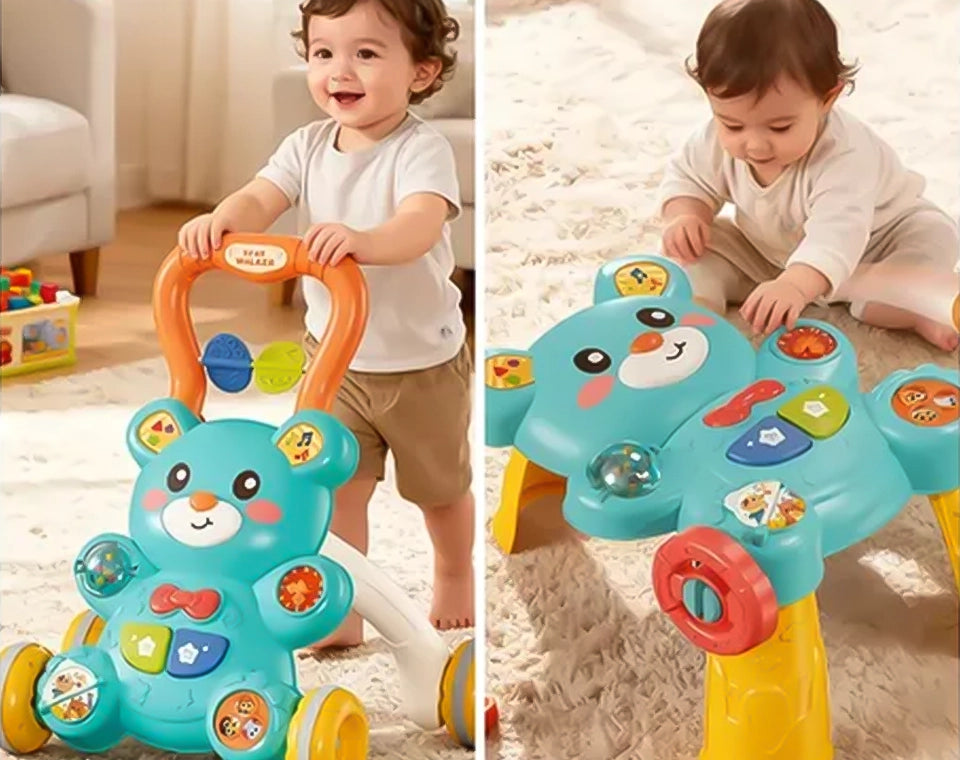 הליכון ושולחן פעילות דובי 2 ב־1
