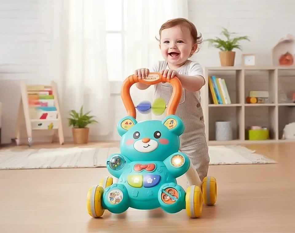 הליכון ושולחן פעילות דובי 2 ב־1