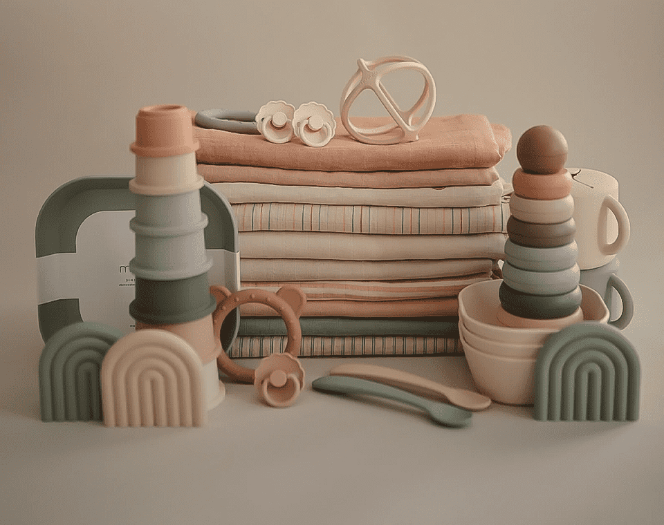 חיתול אורגני 120*120 Pale Taupe