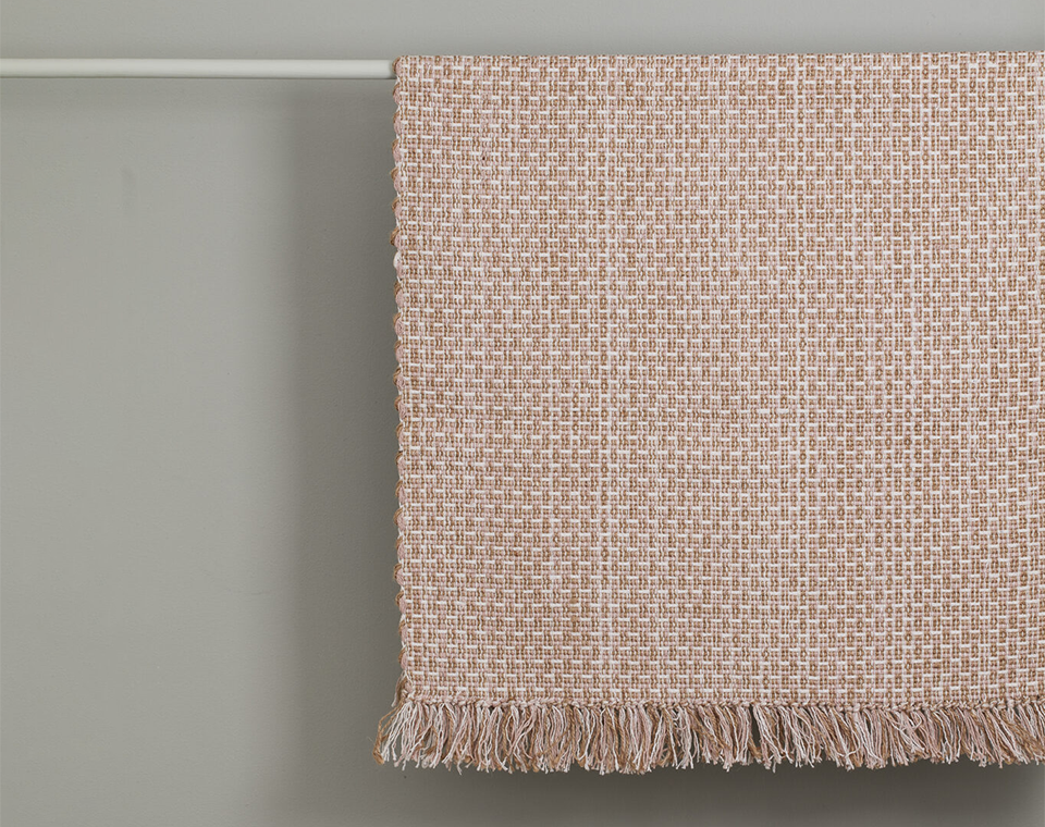 שטיח יוטה כותנה ורוד