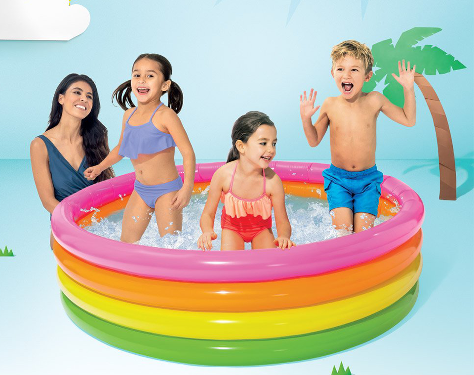 בריכה 4 קומות צבעי הגלידה 168X46