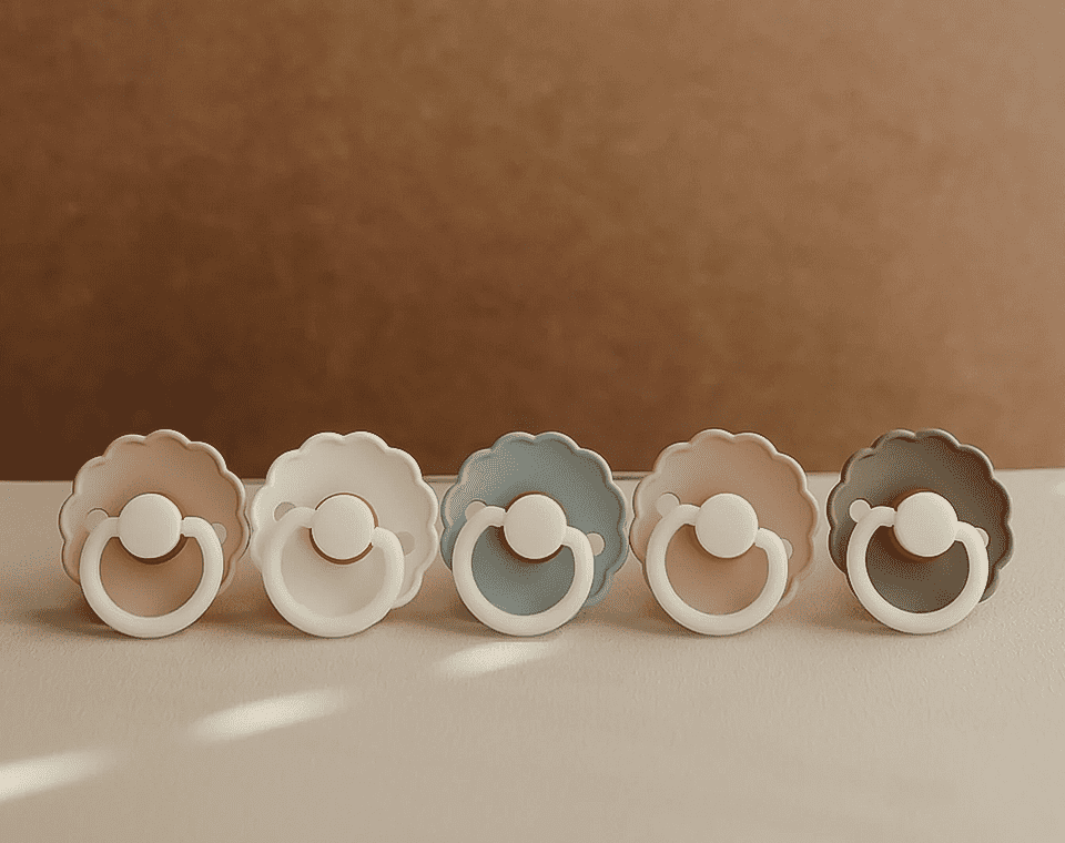 זוג מוצצים DAISY Night- Blush/ Cream