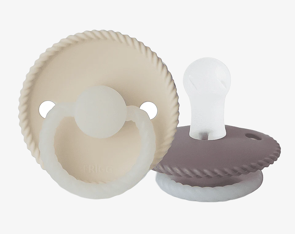 זוג מוצצים ROPE Night- Cream/ Twilight Mauve