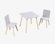 סט שולחן וכיסאות סגול