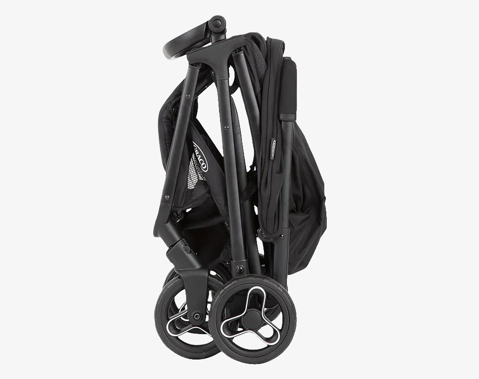טיולון עם קיפול מהיר כולל סלקל Myavo Travel System - שחור