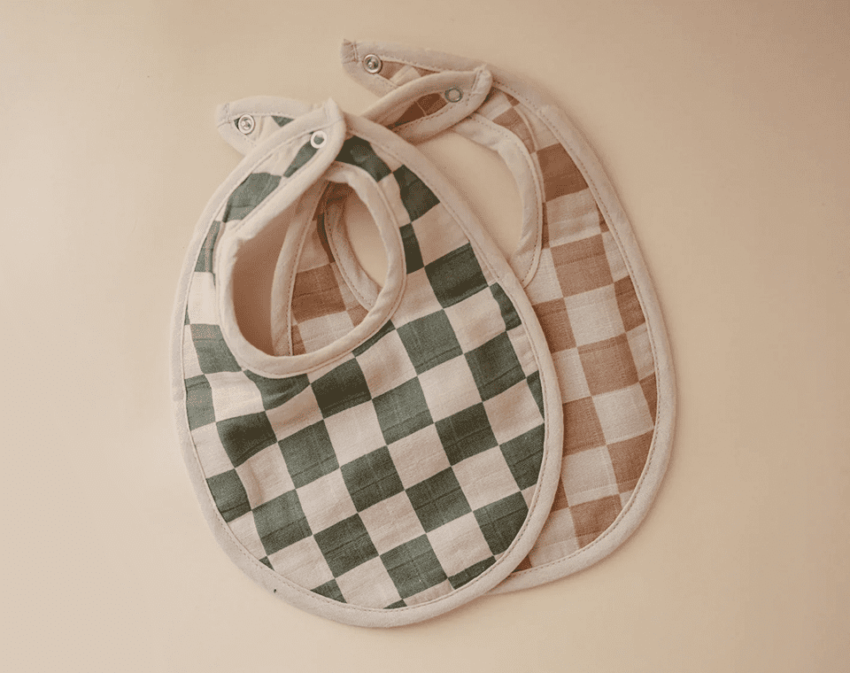 זוג סינרים Olive Check/Natural Check