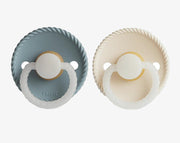 זוג מוצצי גומי ROPE Night- Stone Blue/ Cream