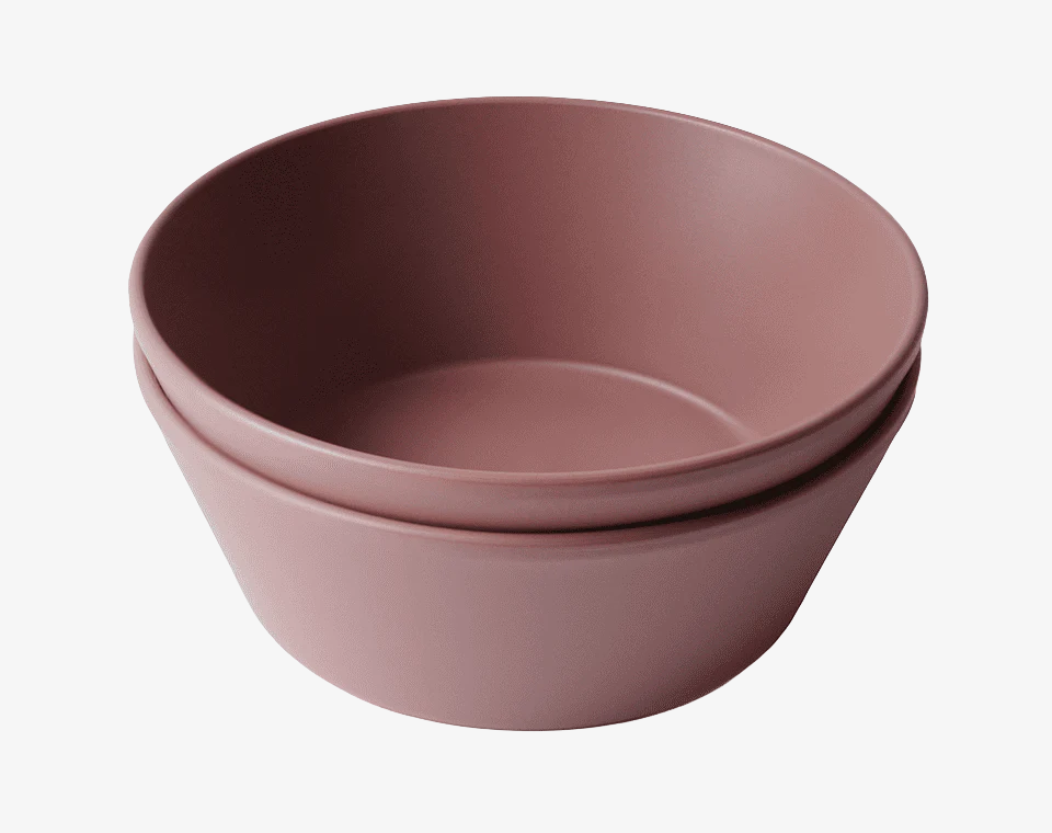 זוג קערות עגולות Woodchuck