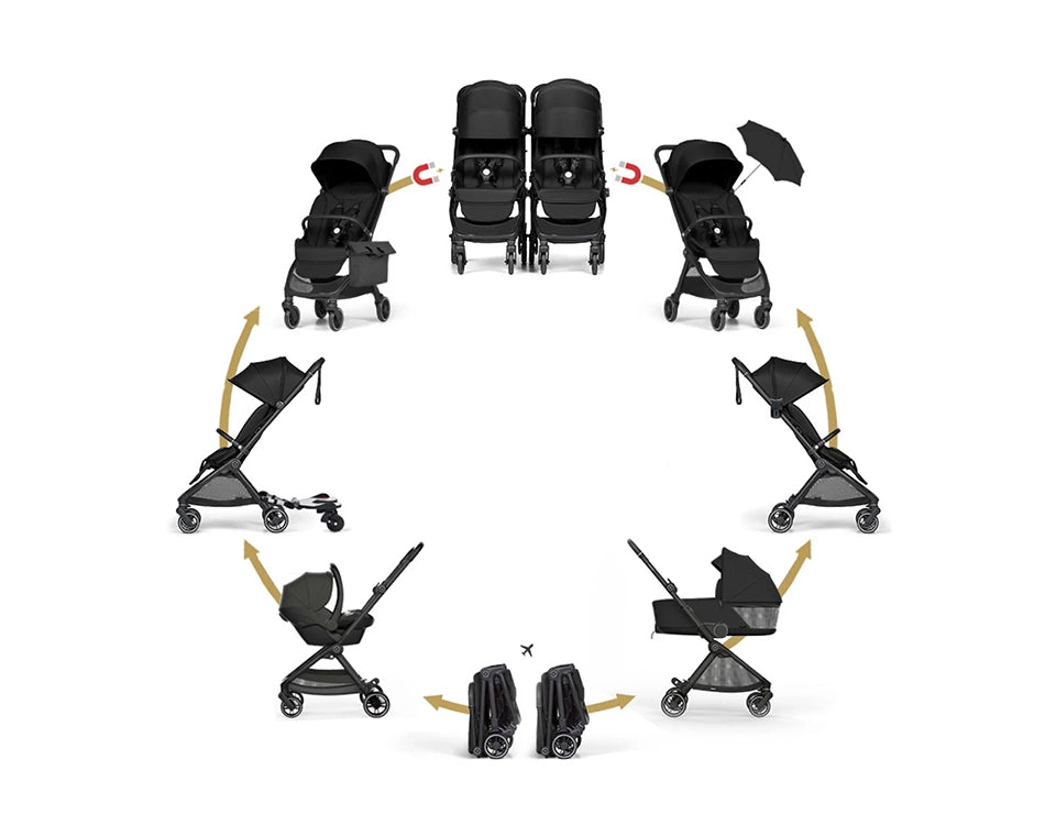 טיולון קונקט מיני אפור