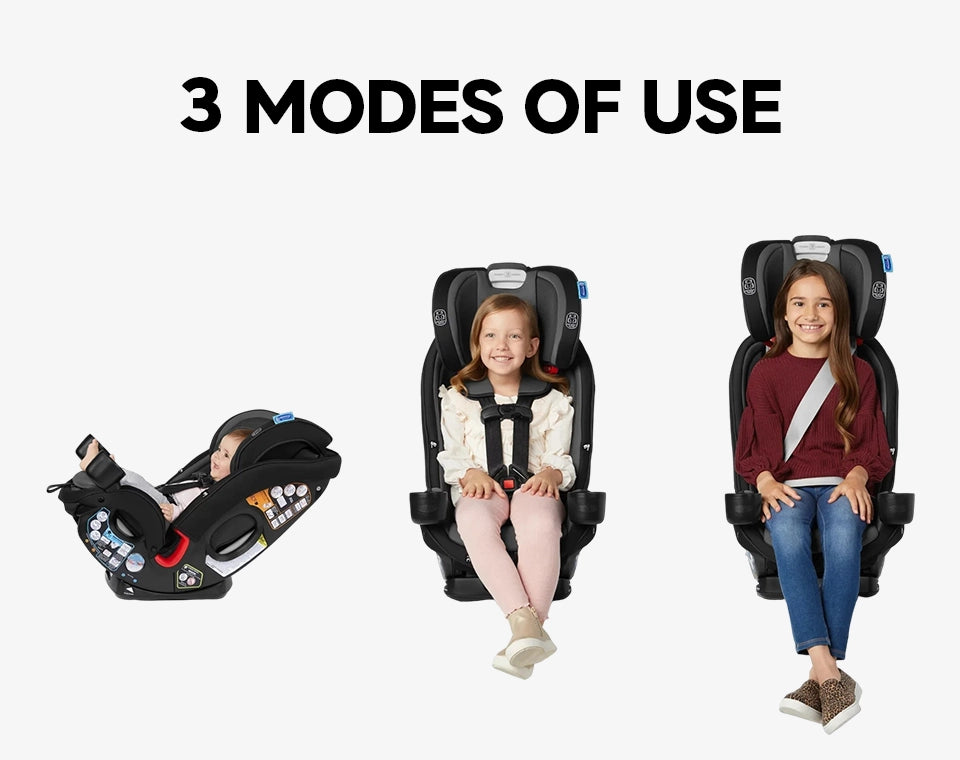 כיסא בטיחות משולב בוסטר True3Fit LX 3-in-1 צבע Bates