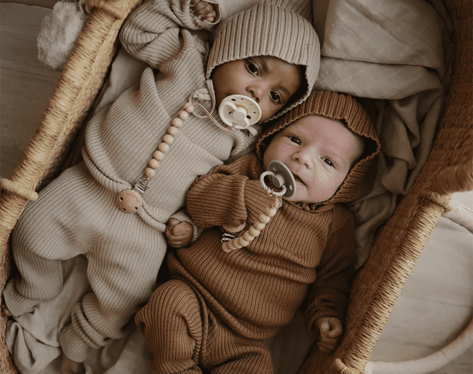 חיתול אורגני 120*120 Pale Taupe
