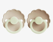 זוג מוצצים DAISY Night- Cream/ Croissant