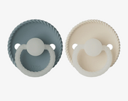 זוג מוצצים ROPE Night- Stone Blue/ Cream