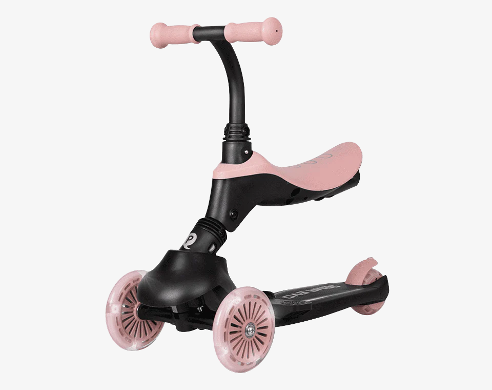 קורקינט SEMA EVO עם גלגלי עזר 5 ב-1 ורוד