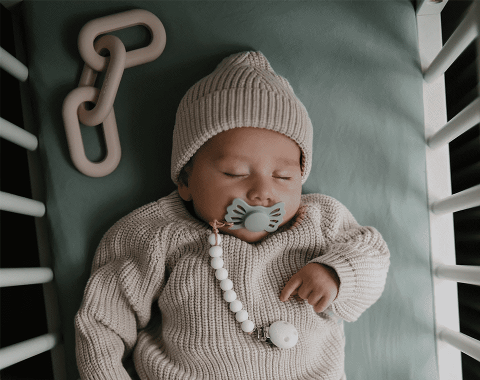 זוג מוצצים LUCKY- Sage/Silver Gray- size 2