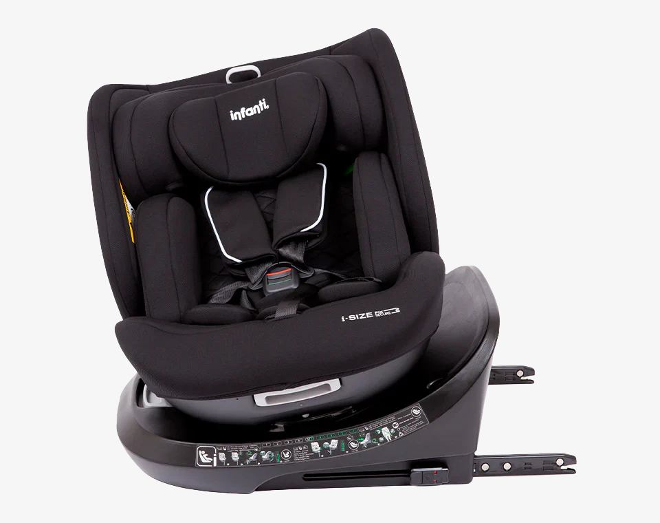 כיסא בטיחות i-ELITE 360 PRO R129 מסתובב 40-150 ס"מ / שחור לילה