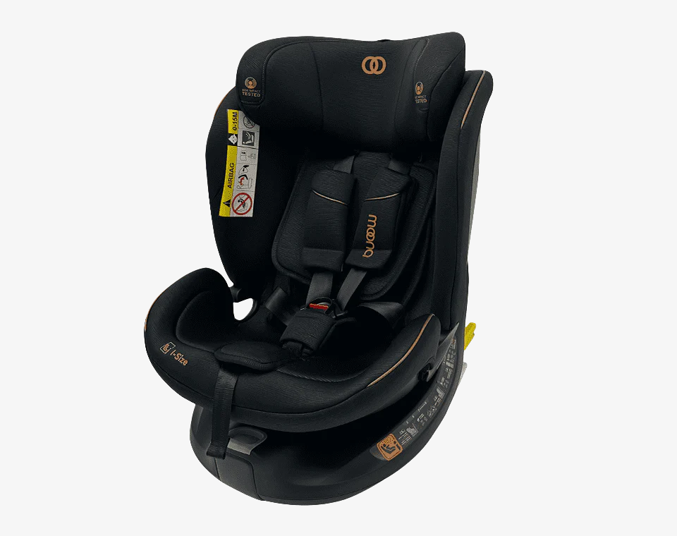 כיסא בטיחות מסתובב I-SIZE דגם C018 – שחור באלכסון