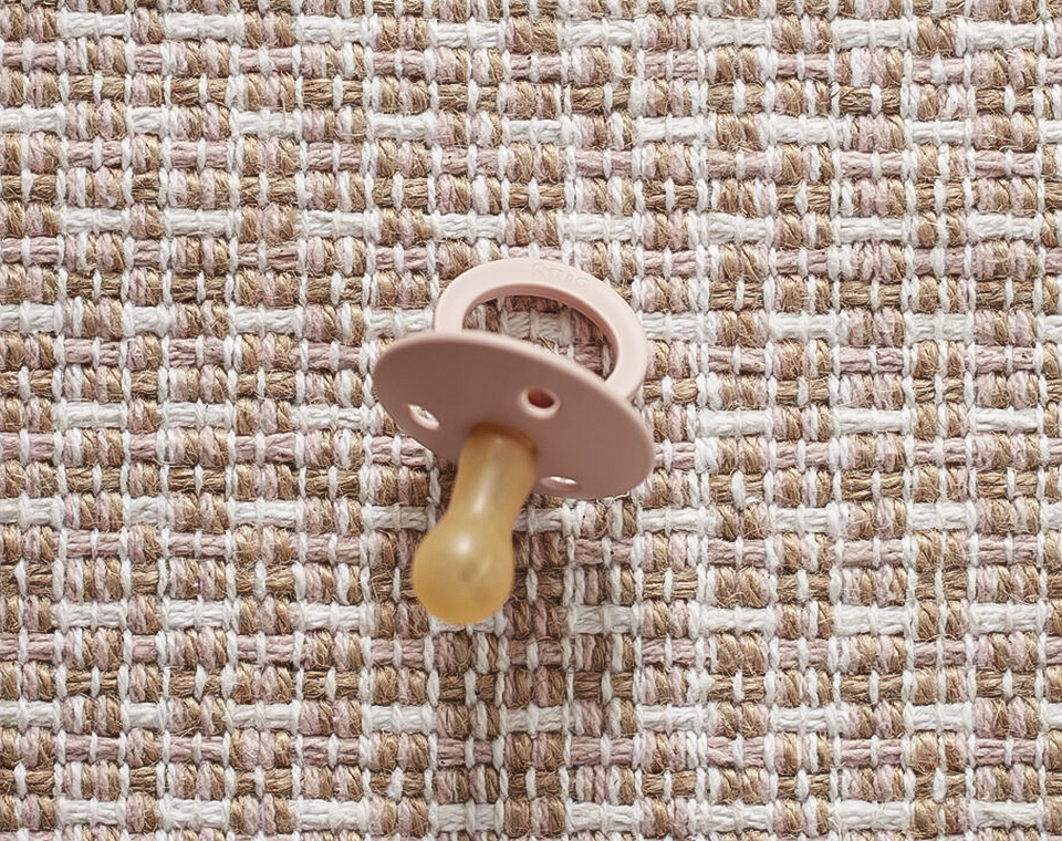 שטיח יוטה כותנה ורוד