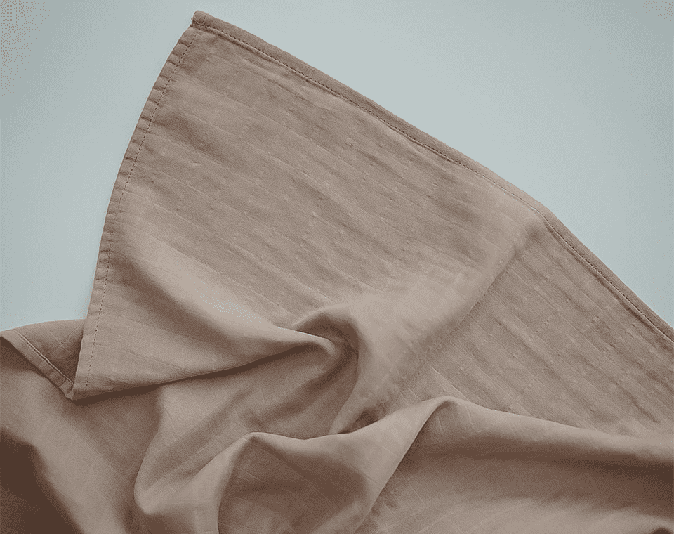חיתול אורגני 120*120 Pale Taupe